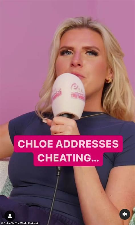 Love Island's Chloe Burrows breaks silence on cheating allegations